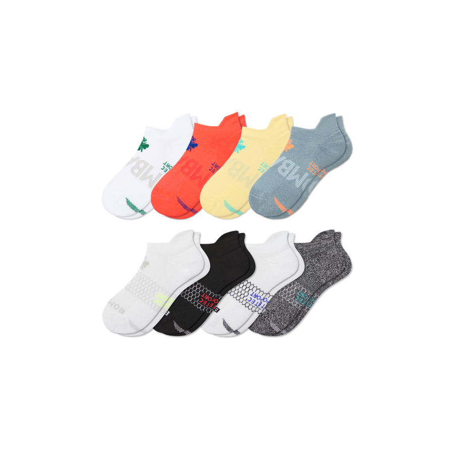 Youth All Sport Ankle Sock 8-Pack - Breathable Low Cut Cushion