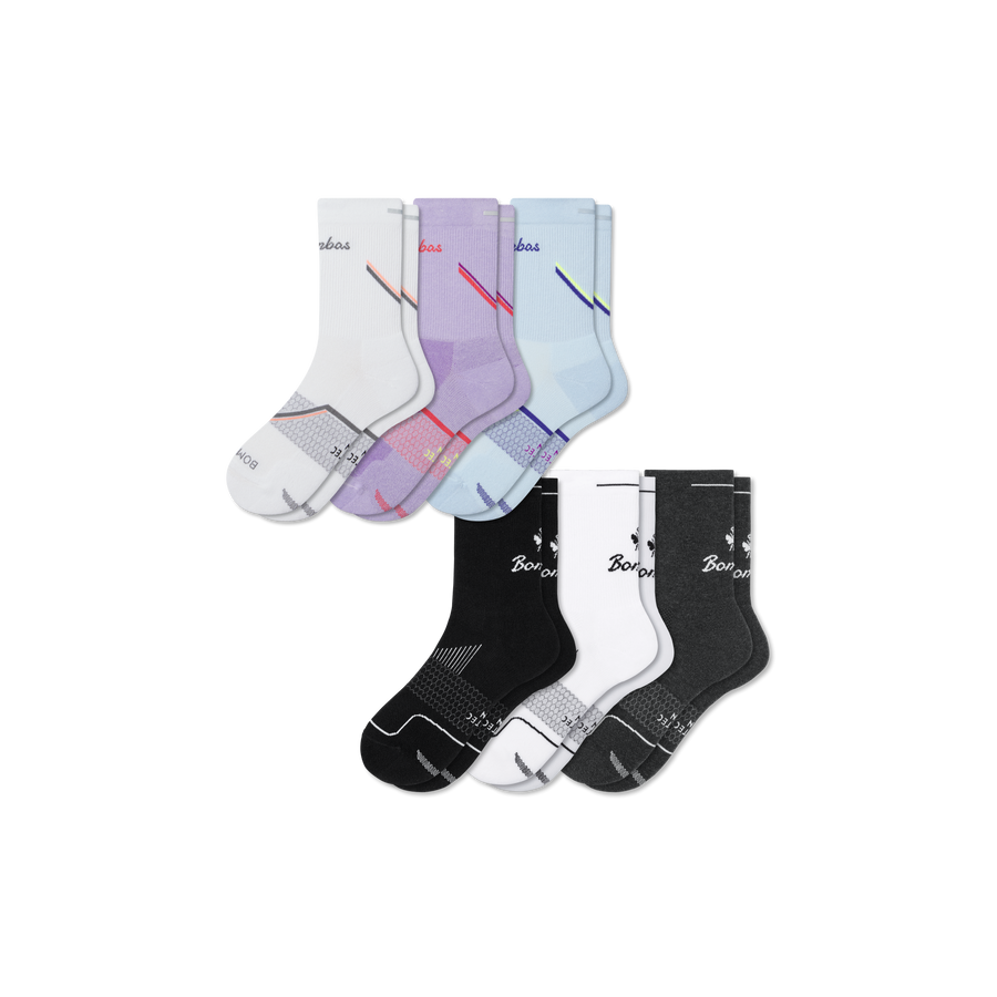 Women's Run Half Calf Sock 6-Pack - Light Travel Rotation