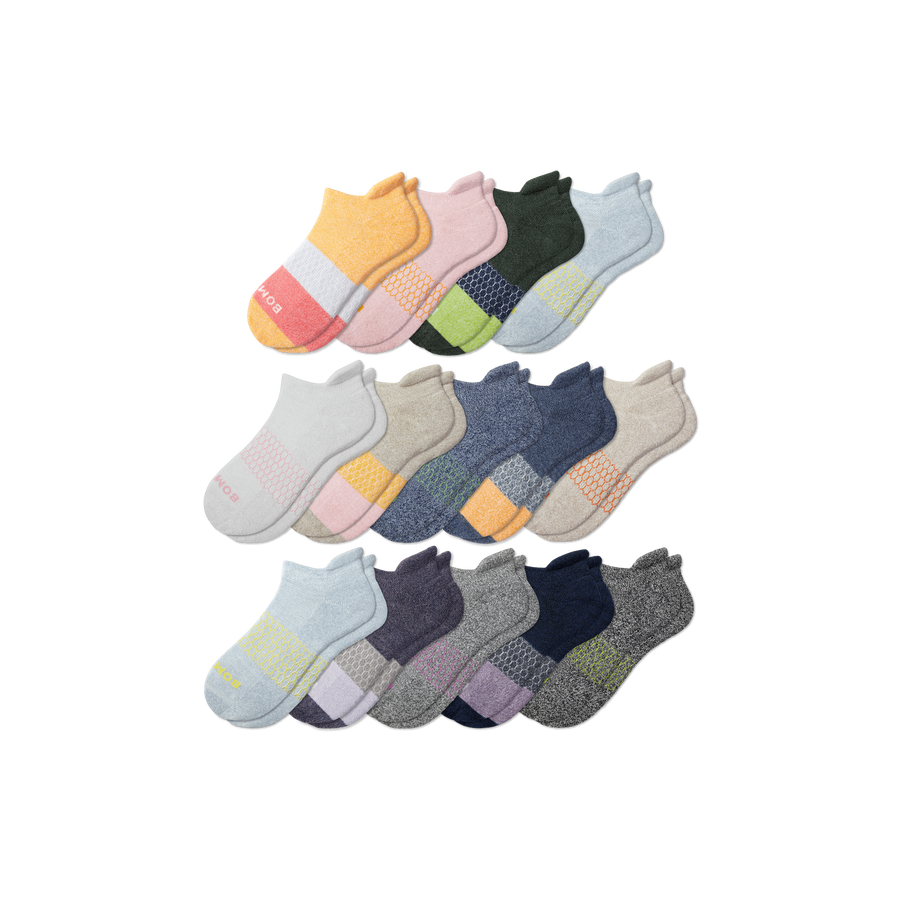 Youth Week of Bombas Ankle Sock 14-Pack - Soft Ankle Cushion