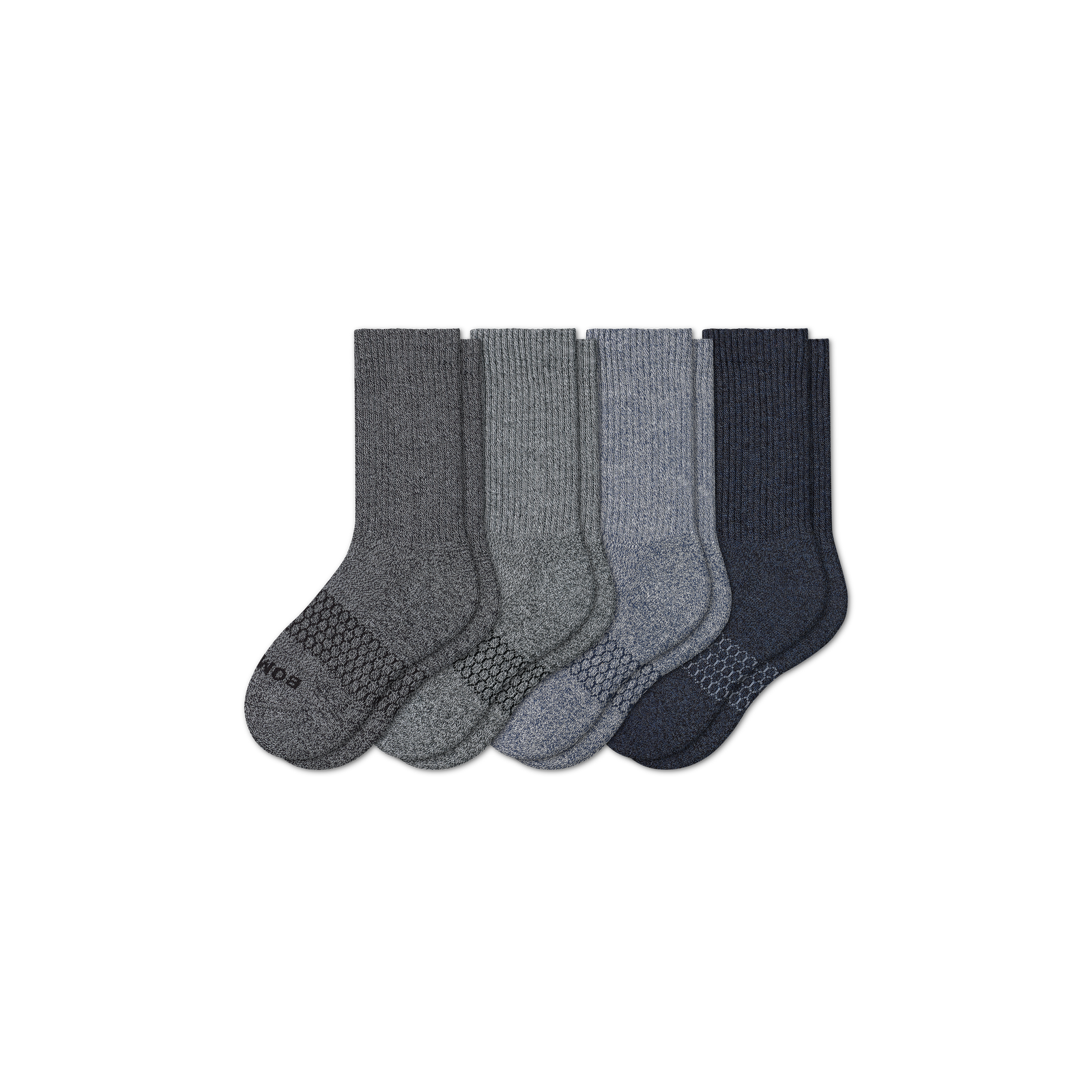 Youth Marl Calf Sock 4-Pack - marls-mix - 20