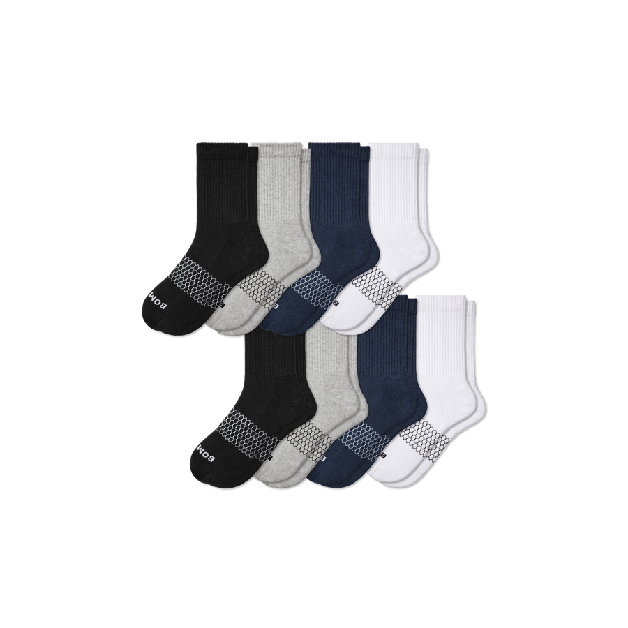 Men's Solids Half Calf Sock 8-Pack - Daily Hike Move