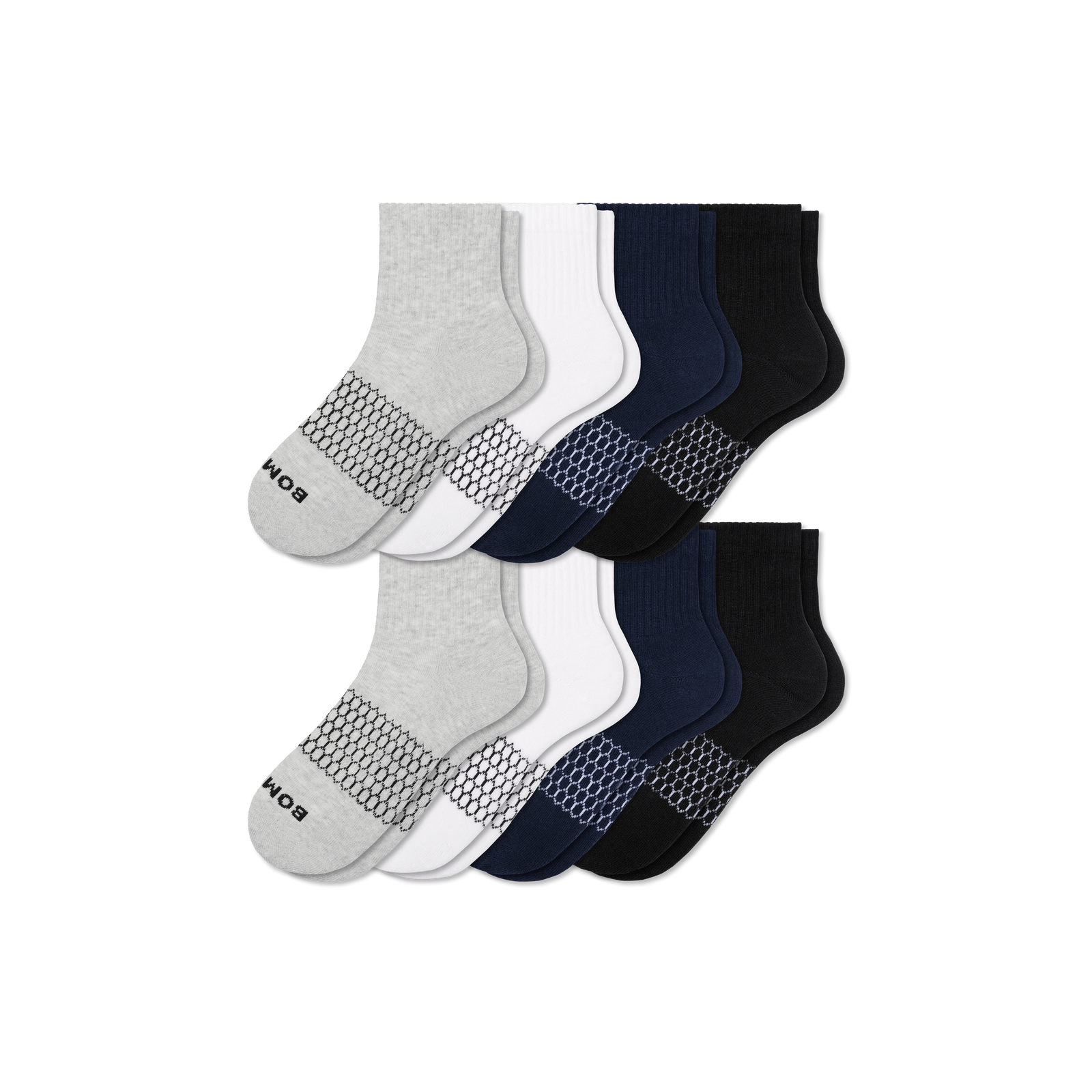 Men's Quarter Sock 8-Pack - Mixed L