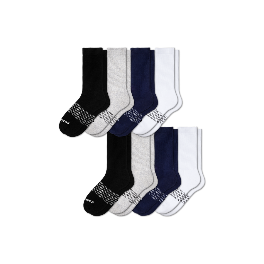 Women's Solids Calf Sock 8-Pack - Cozy No Show Comfort