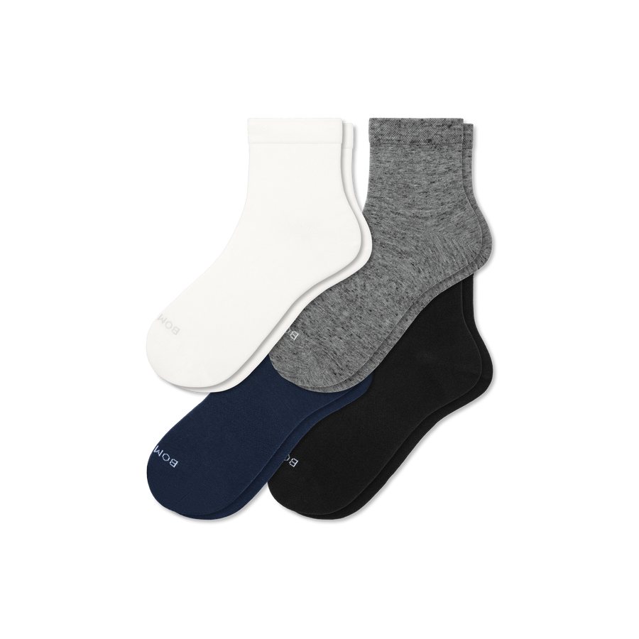 Women's Lightweight Quarter Sock 4-Pack - Daily Rotation