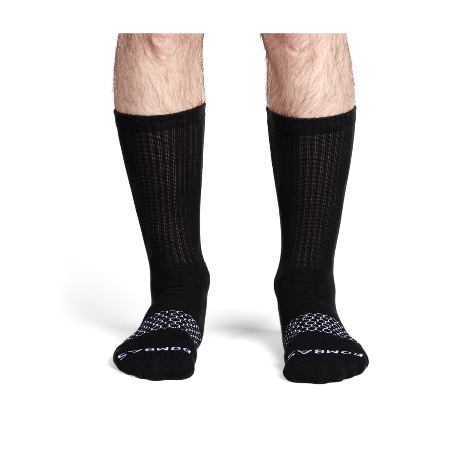 Men's Solids Calf Sock 4-Pack - mixed - 22
