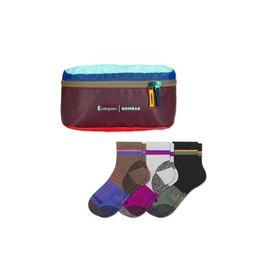 Men's Hiking Quarter Sock 3-Pack & Cotopaxi Fanny Pack - Carry Gift Wrap
