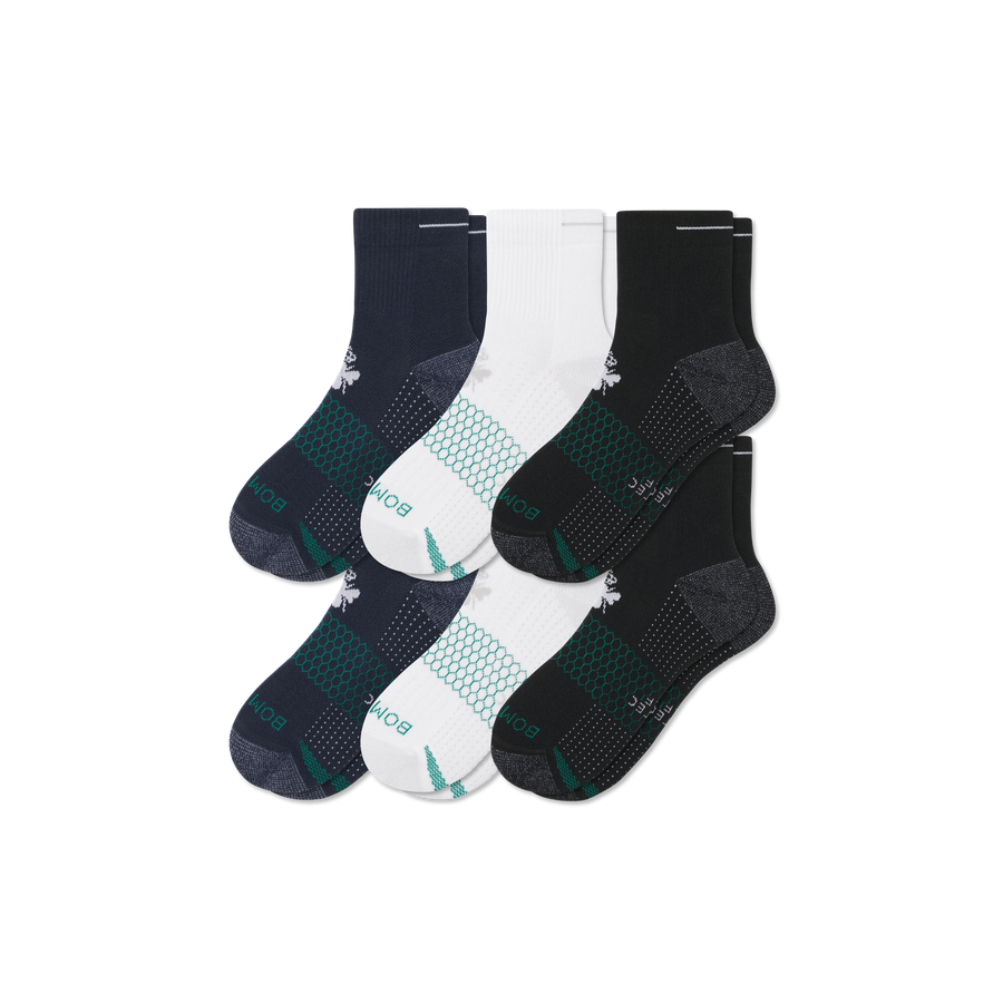 Women's Golf Quarter Sock 6-Pack - Weekend Court Comfort