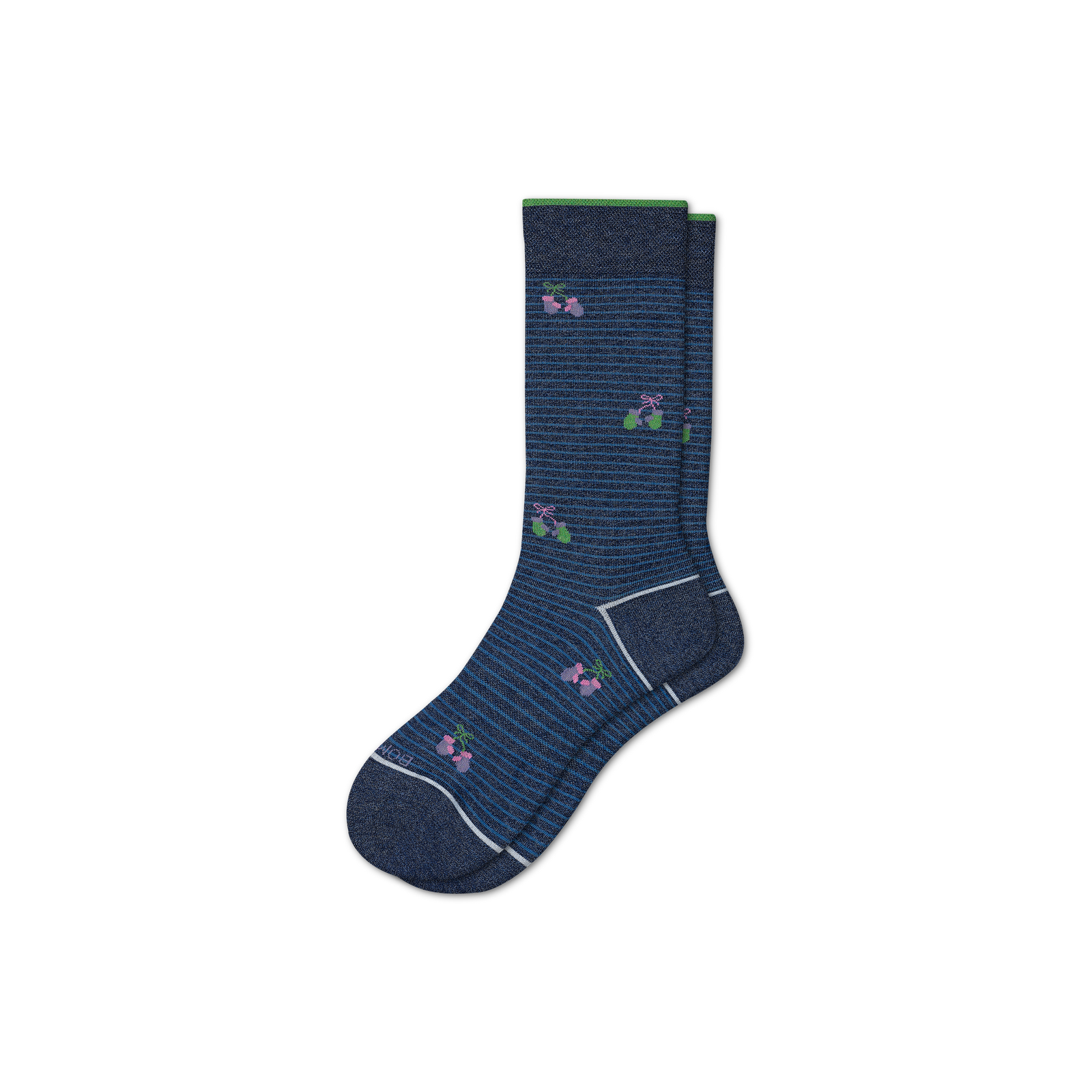 Women's Lightweight Chalet Calf Socks - navy-heather - 2