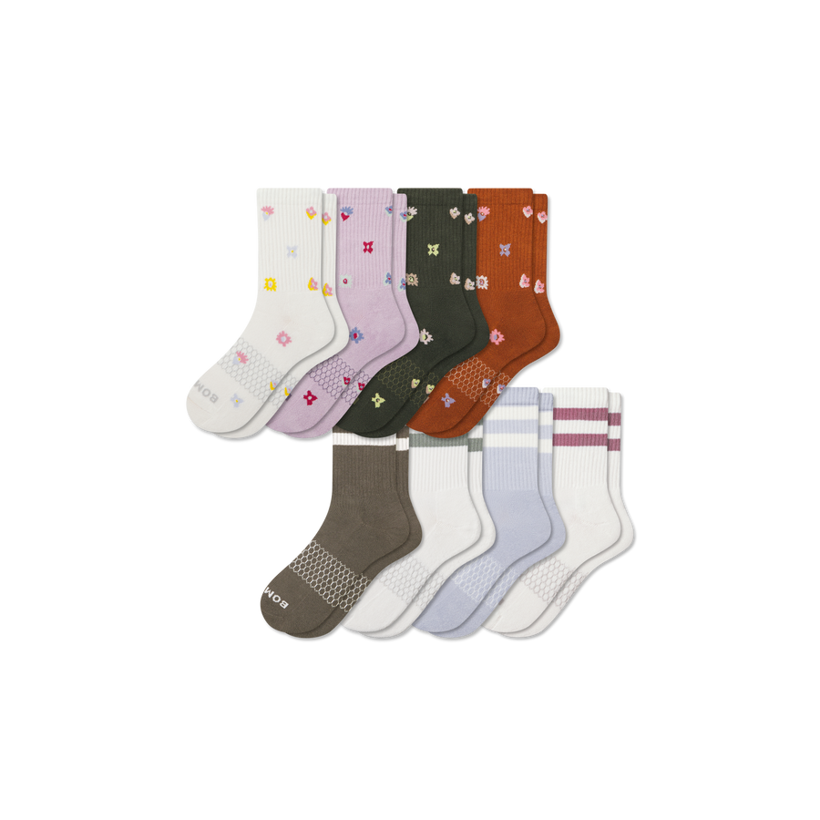 Women's Half Calf Sock 8-Pack - Active Court Step