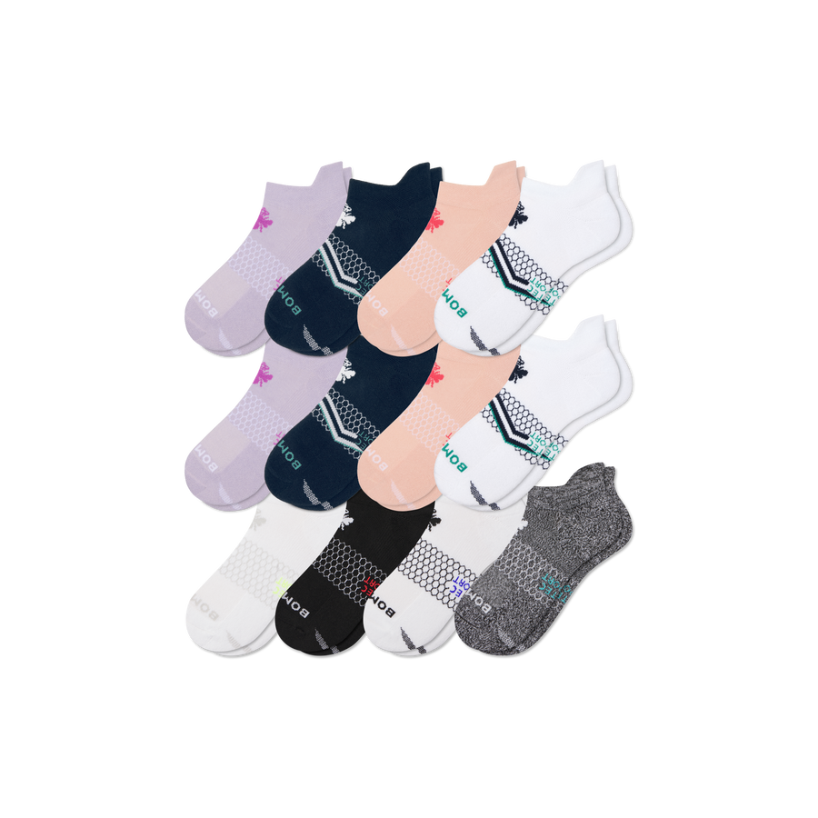Women's All Sport Ankle Sock 12-Pack - Breathable Hike Pair
