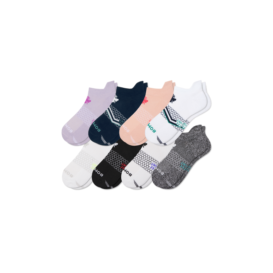 Women's All Sport Ankle Sock 8-Pack - Steady Low Cut Fit