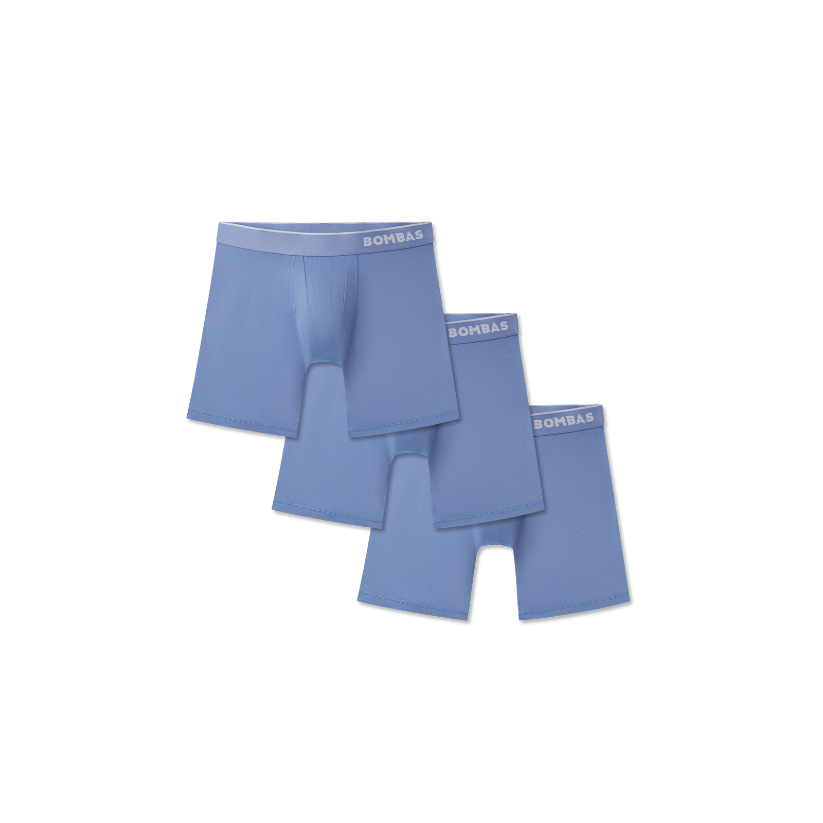 Men's Sport Flyless Boxer Brief 3-Pack - Oyster Blue L