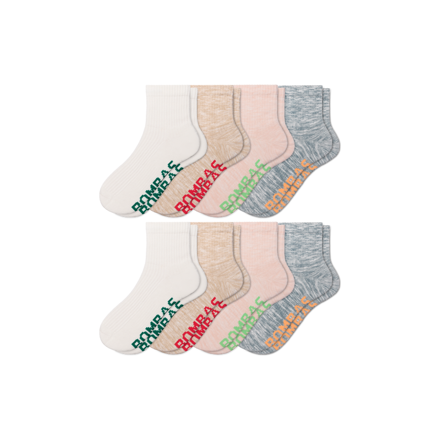 Women's Summer Ragg Quarter Sock 8-Pack - Trail Recovery Move