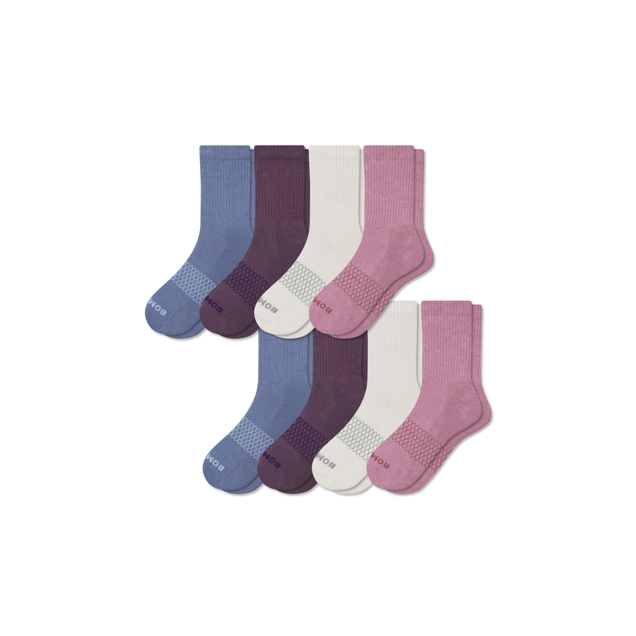 Women's Solids Half Calf Sock 8-Pack - Cozy Hike Pair