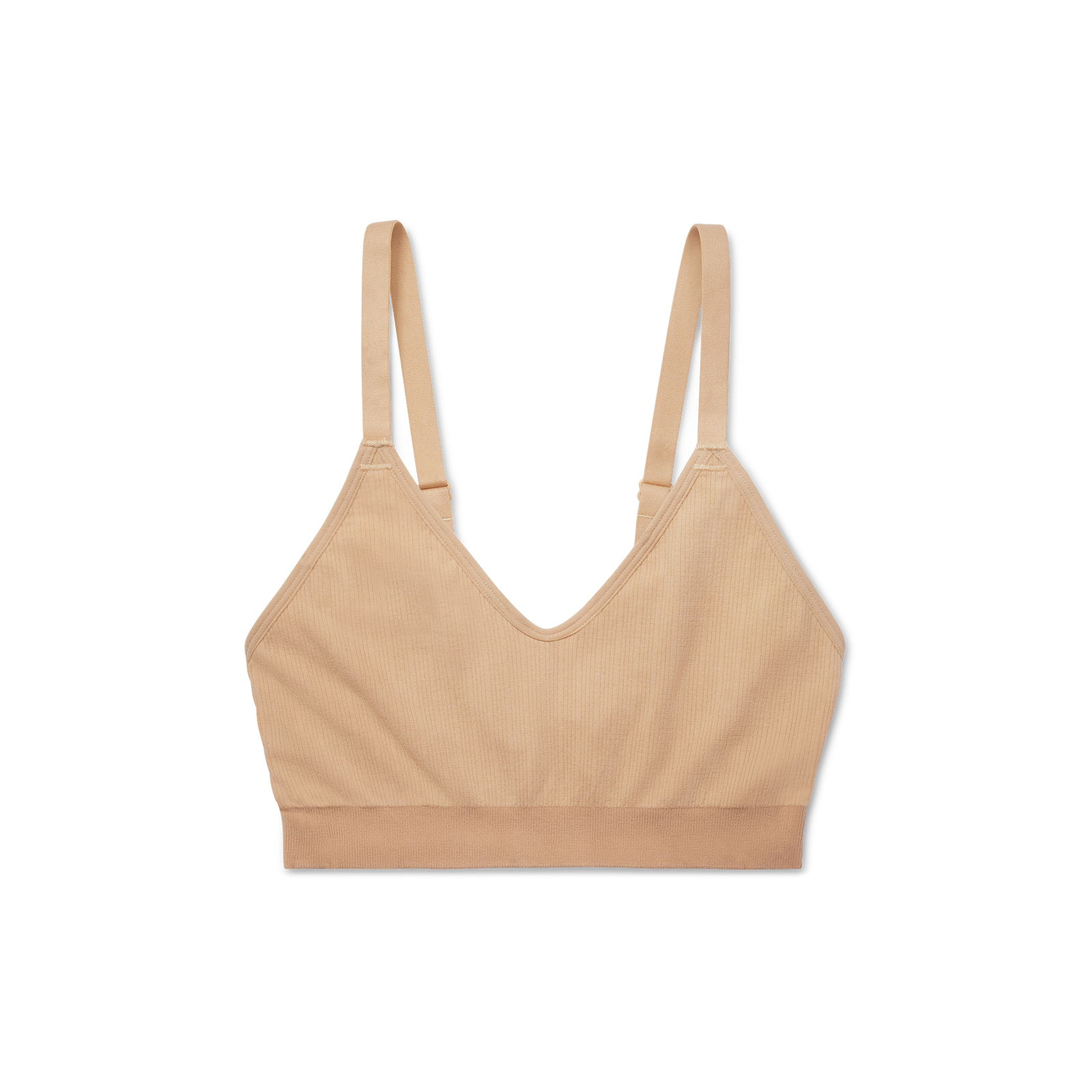 Ribbed Seamless Bralette Sandcastle L
