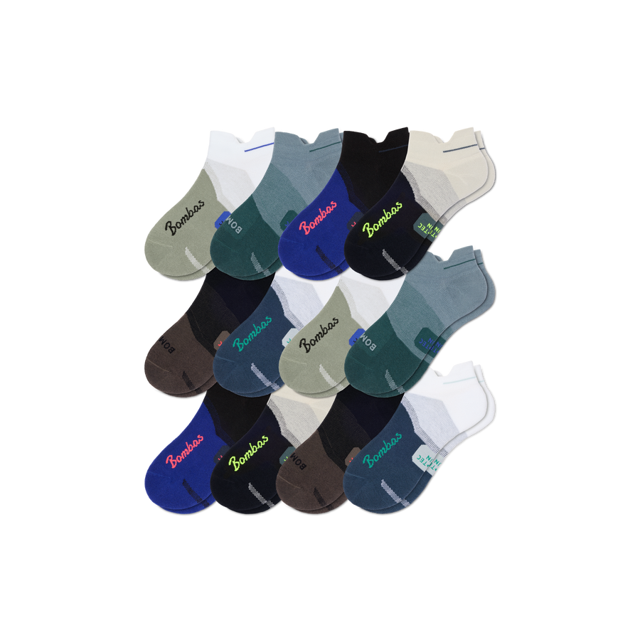 Men's Run Ankle Sock 12-Pack - Everyday Weekend Fit