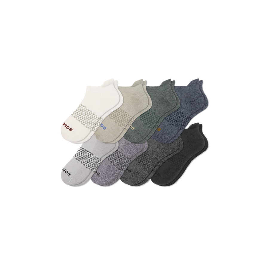 Men's Marl Ankle Sock 8-Pack - Studio Low Cut Support