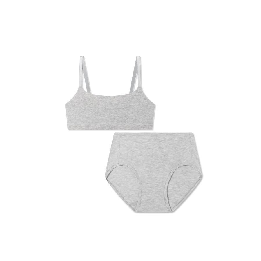 Women’s Super Soft Scoop Bralette + High Rise Brief Pack - Soft Hold