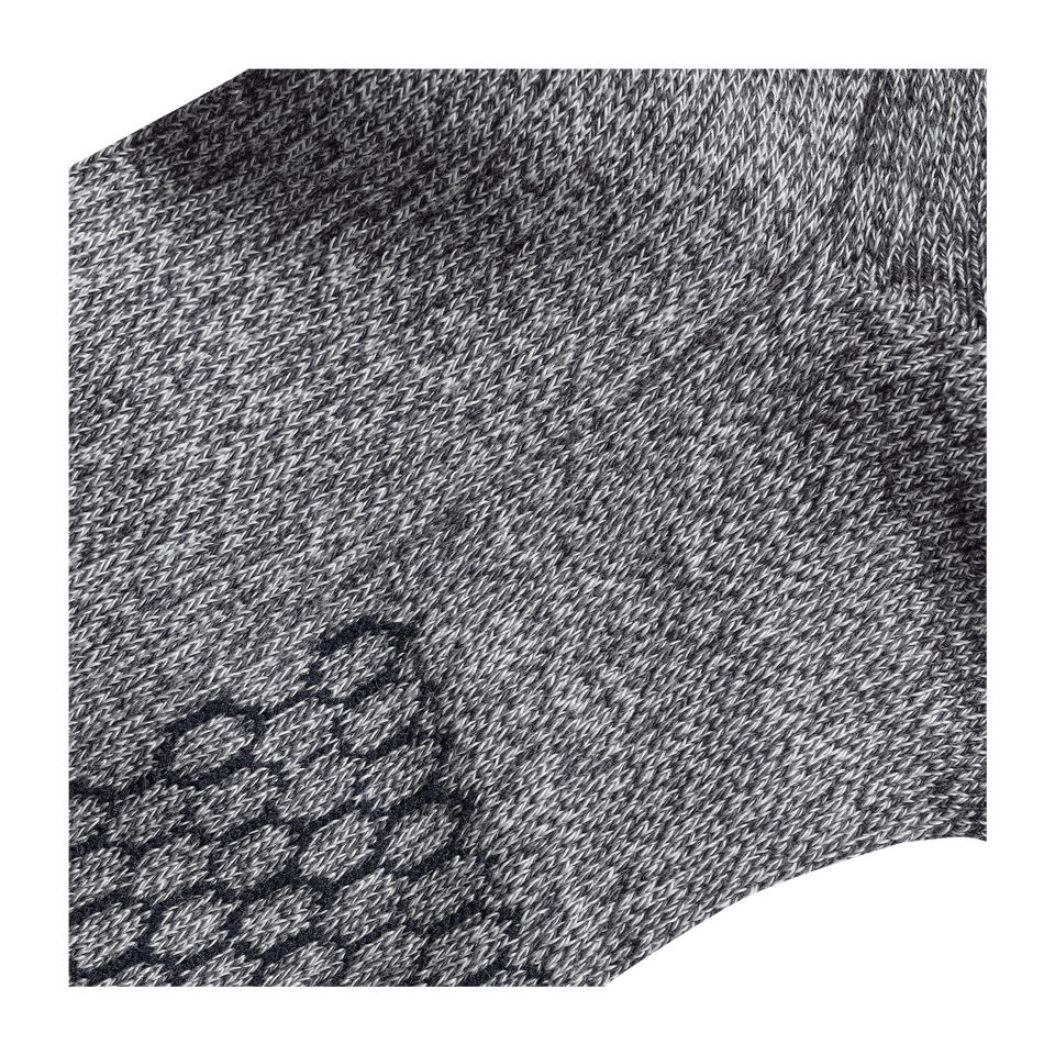 Modern Rib Quarter Socks - Washed Black Detail [6005]