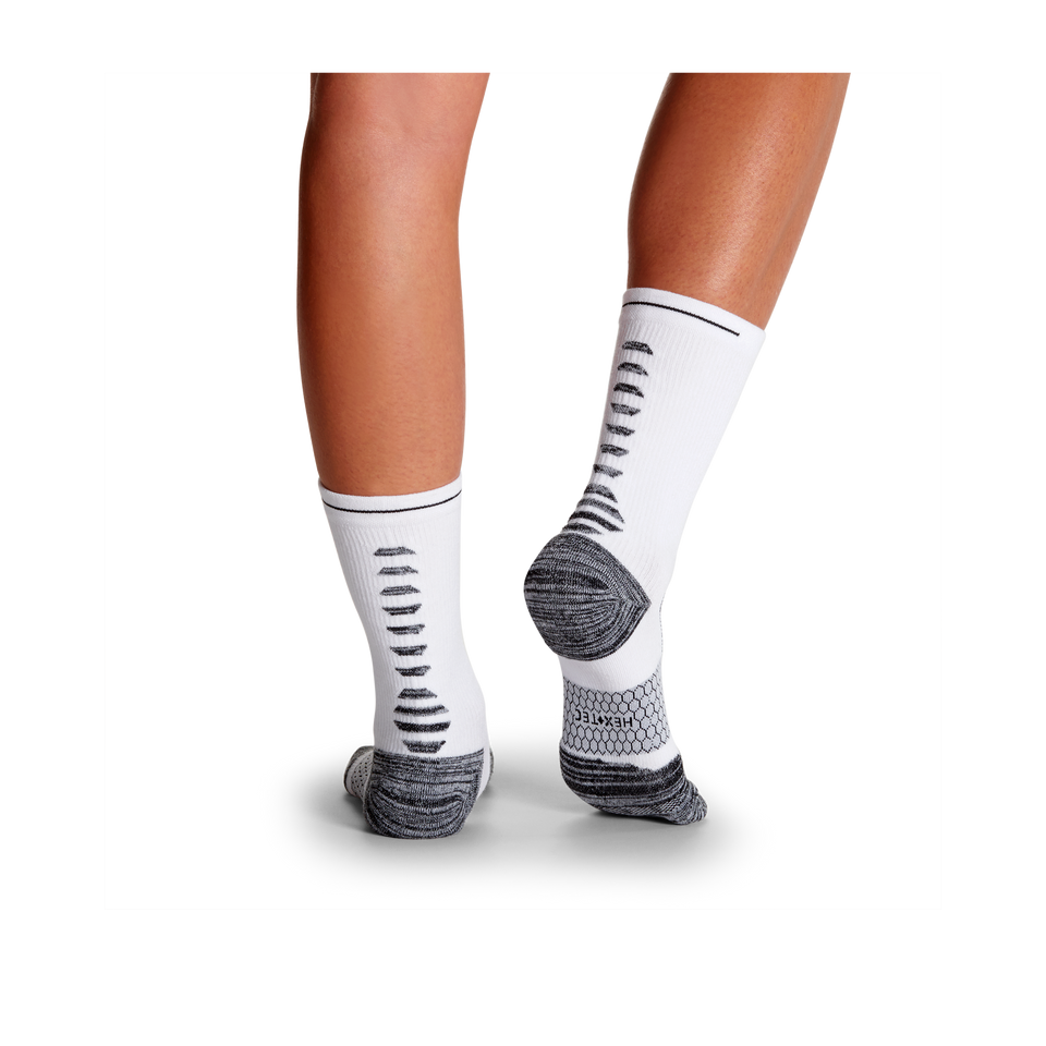 Women's Running Calf Sock 3-Pack - white-bee - 23